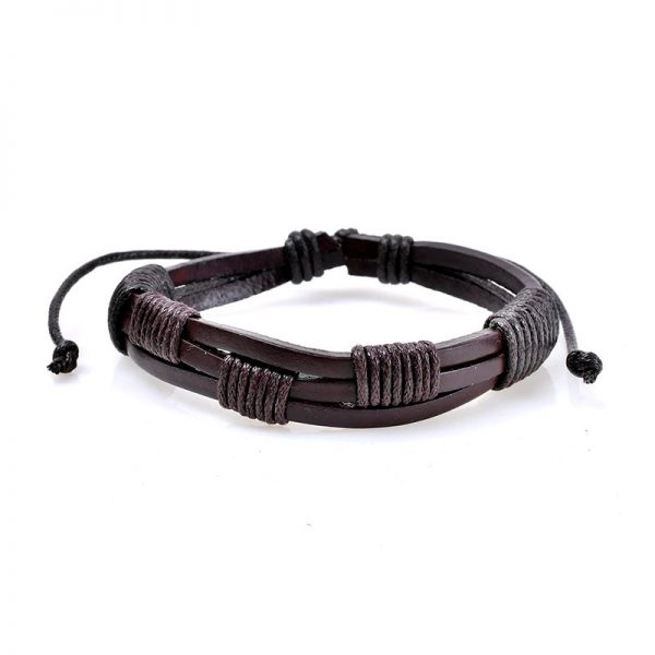 Leather Wrap Bracelet Set - Single Wrap